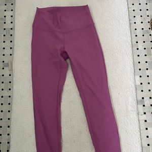 Lululemon High-Rise Magenta Glow leggings 28”